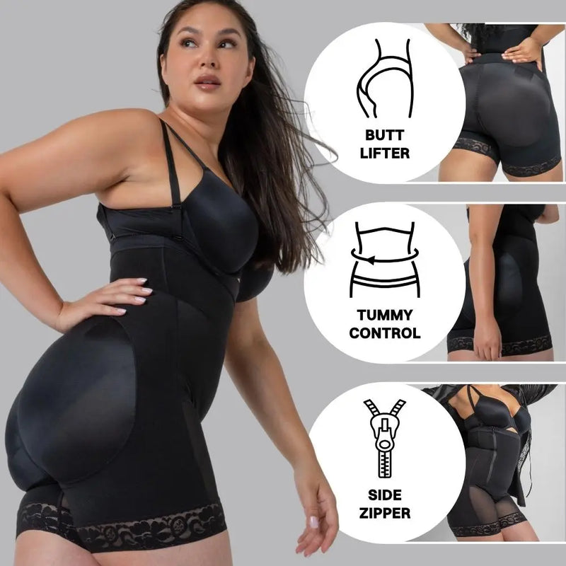 Extra Compression Side Zip Shapewear What Waist
