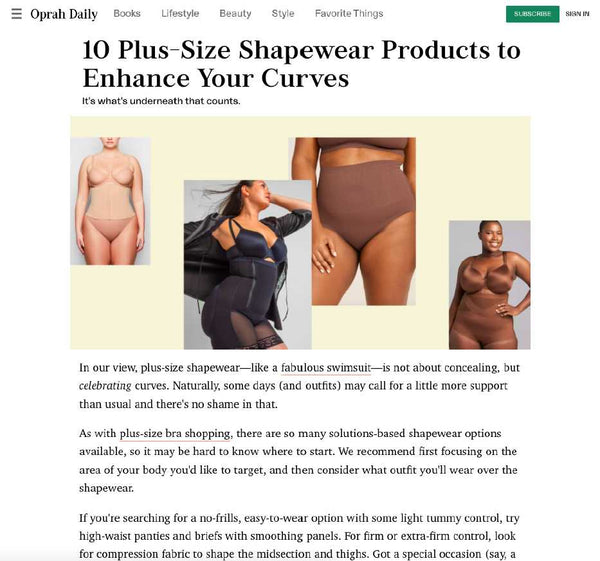 Featured: What Waist Compression Side Zip Shapewear in Oprah Daily