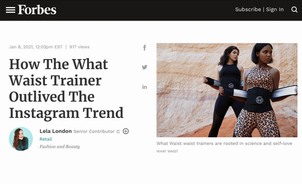 What Waist Featured in Forbes: More Than a Waist Trainer Brand