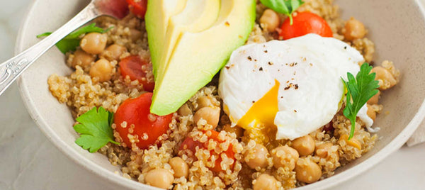 Avocado and Poached Egg Quinoa Bowl