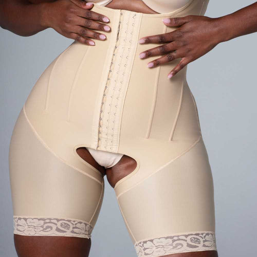Tummy Control Womens Shapewear Bodysuit High Waist Shapewear with Butt Compression  Shorts,Nude,Medium/Large in Bahrain
