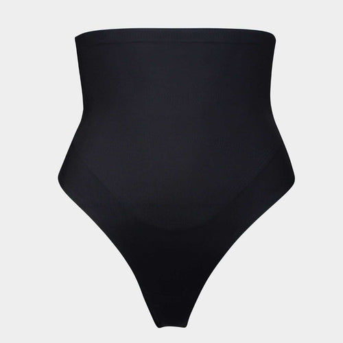 Tummy Control Seamless Shaping Underwear - Black Thong
