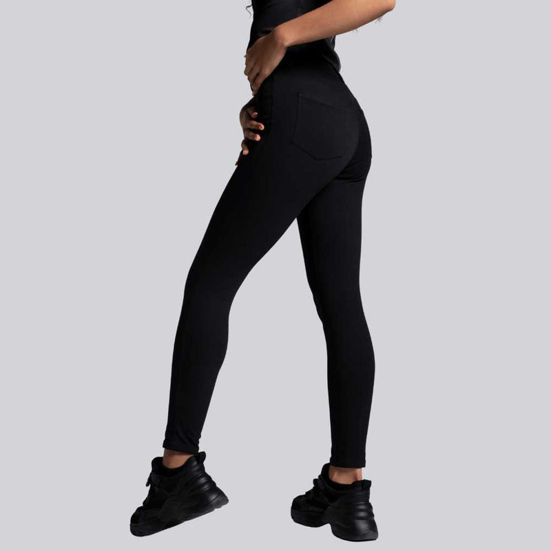 Fashion Jackson Athleisure Outfit Denim Jacket Grey Sweatshirt Black  Leggings Reebok Classic Whi… | Athleisure outfits, Black leggings outfit,  Outfits with leggings
