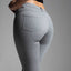 Booty Pop Jean Leggings - Heather Gray What Waist