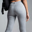 Booty Pop Jean Leggings - Heather Gray What Waist