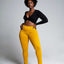 Booty Pop Jean Leggings - Yellow What Waist