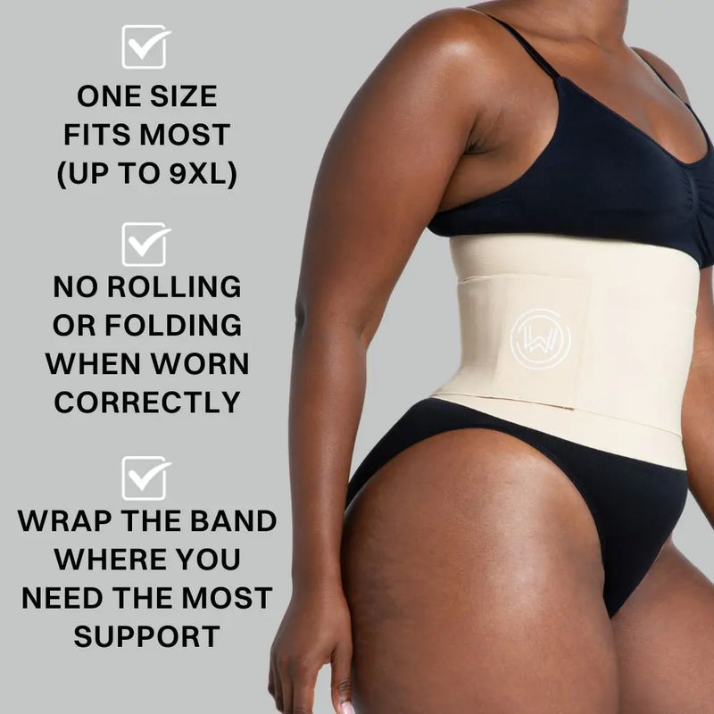  What Waist Miracle Wrap Band - Adjustable One-size