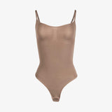 Smooth & Shape Seamless Thong Bodysuit - Brown What Waist