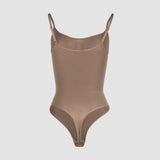Smooth & Shape Seamless Thong Bodysuit - Brown What Waist
