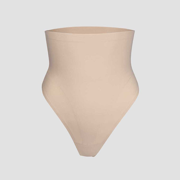 Tummy Control Seamless Shaping Underwear - Nude Thong - What