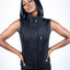 Black High Neck Vest What Waist