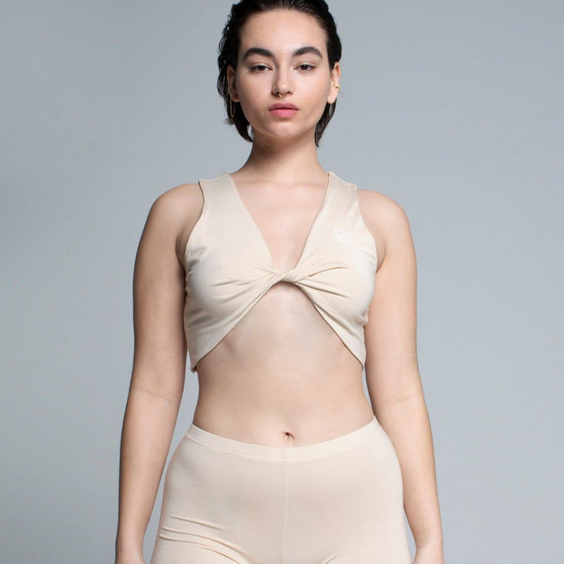 Buttery Soft Twist Top - Nude What Waist