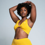 Buttery Soft Twist Top - Yellow What Waist