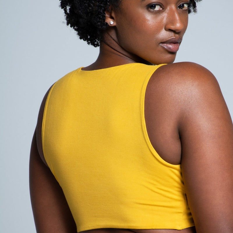 Buttery Soft Twist Top - Yellow What Waist