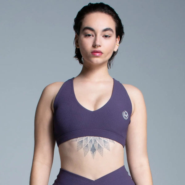 Logo Knit Sport Bra