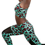 Ignite Mesh Leggings - Animal Print What Waist