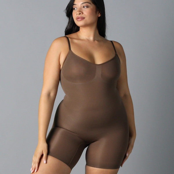 Smooth & Shape Seamless Bodysuit - Brown What Waist