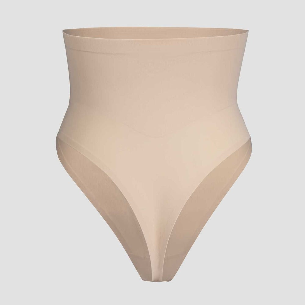Tummy Control Seamless Shaping Underwear - Nude Thong