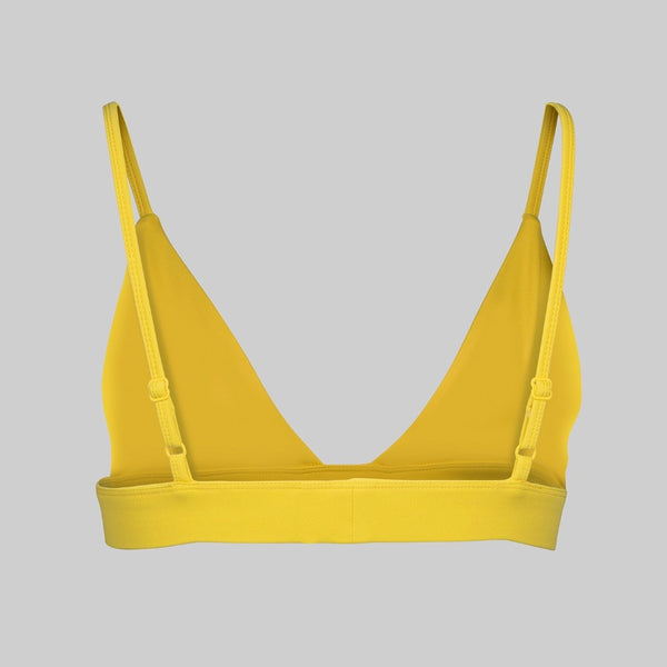 Vibes Triangle Bralette - Yellow What Waist